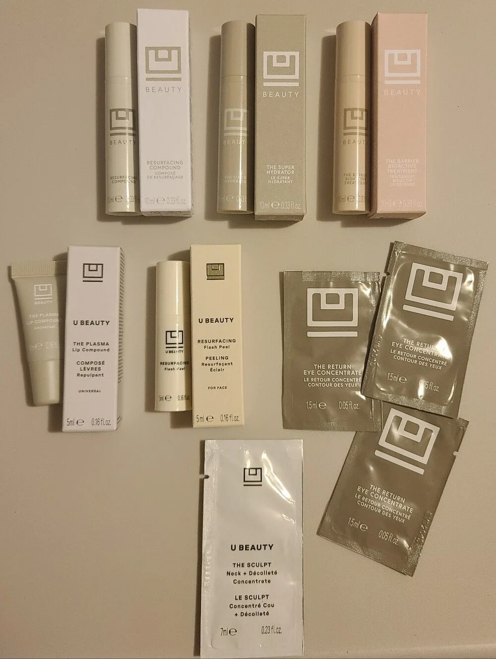 U BEAUTY Set - 7 BEST SELLERS in TRAVEL SIZE UBeauty